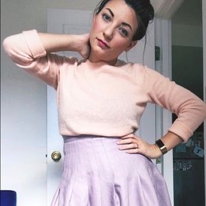 Super soft baby pink cashmere